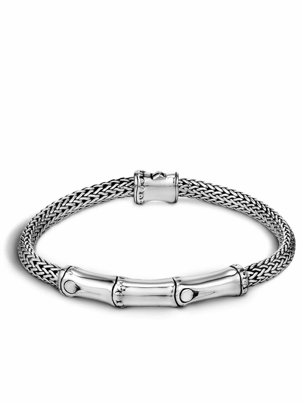 John Hardy Bamboo Station Sterling Silver Bracelet